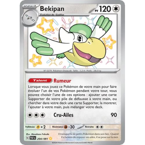 Bekipan - 204/91 - Shiny rare - Destinées de Paldea