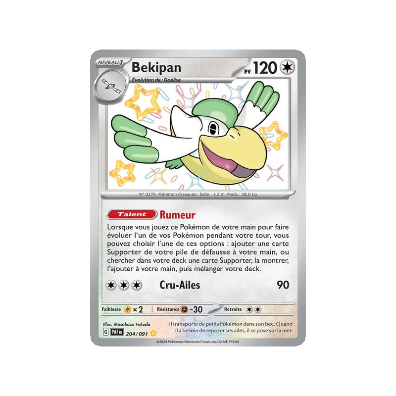 Bekipan - 204/91 - Shiny rare - Destinées de Paldea