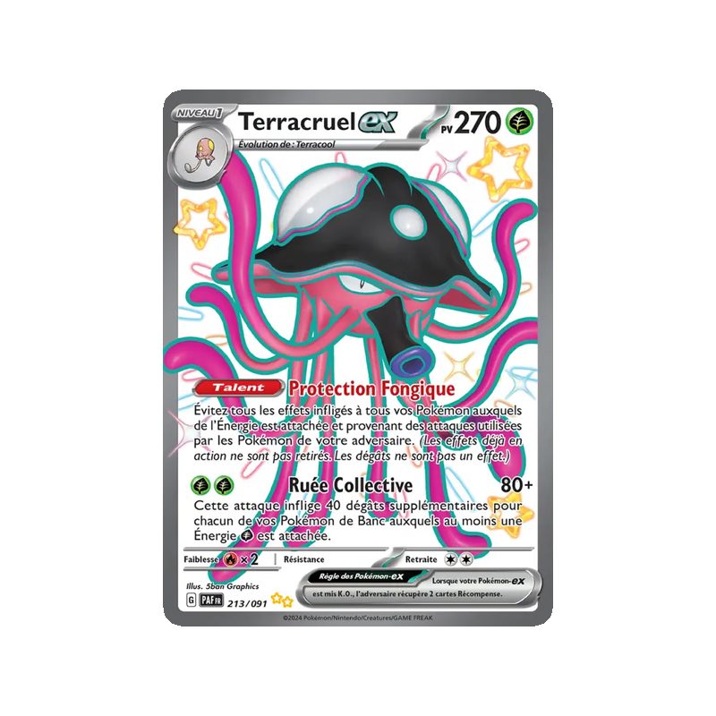 Terracruel-ex - 213/91 - Chromatique ultra rare - Destinées de Paldea