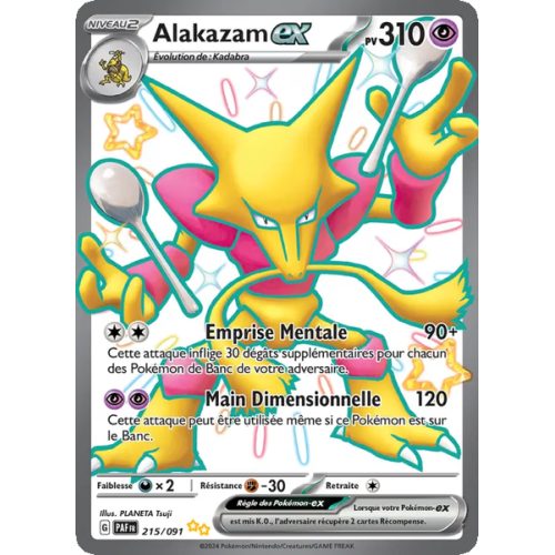 Alakazam-ex - 215/91 - Chromatique ultra rare - Destinées de Paldea