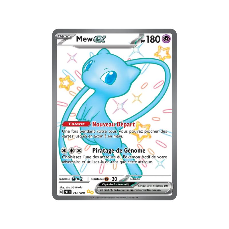Mew-ex - 216/91 - Chromatique ultra rare - Destinées de Paldea