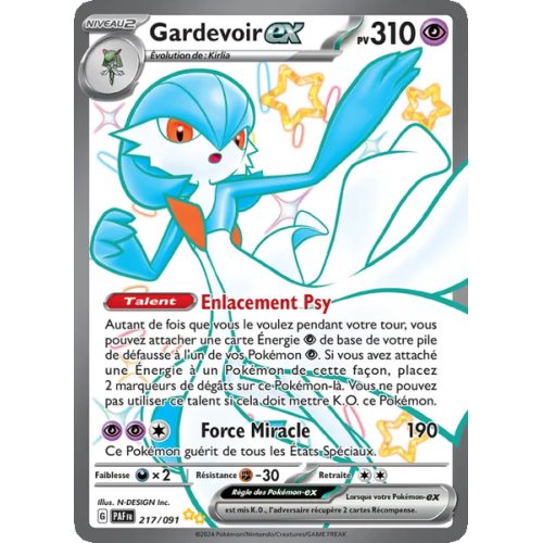 Gardevoir-ex - 217/91 - Chromatique ultra rare - Destinées de Paldea