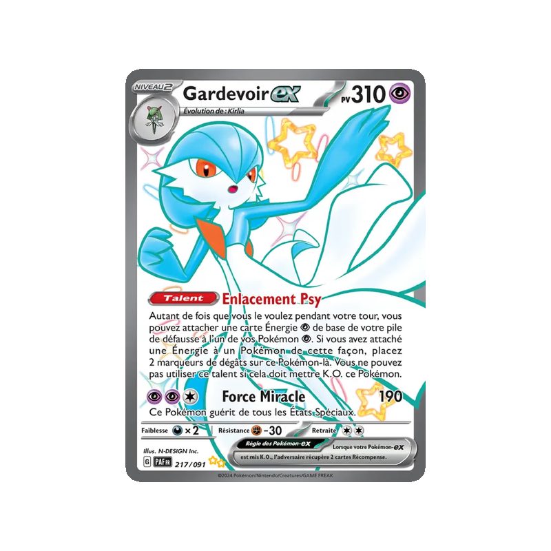 Gardevoir-ex - 217/91 - Chromatique ultra rare - Destinées de Paldea