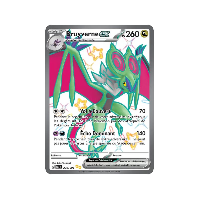 Bruyverne-ex - 220/91 - Chromatique ultra rare - Destinées de Paldea