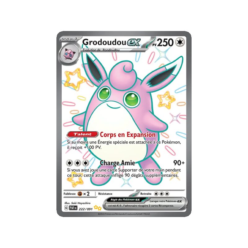 Grodoudou-ex - 222/91 - Chromatique ultra rare - Destinées de Paldea