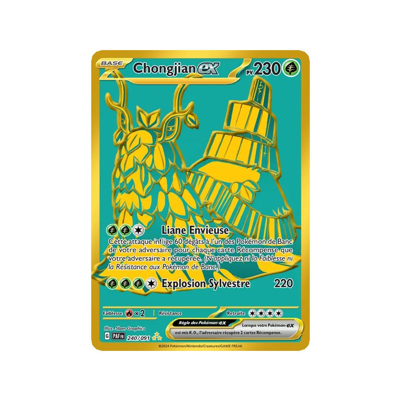 Chongjian-ex - 240/91 - Hyper rare - Destinées de Paldea