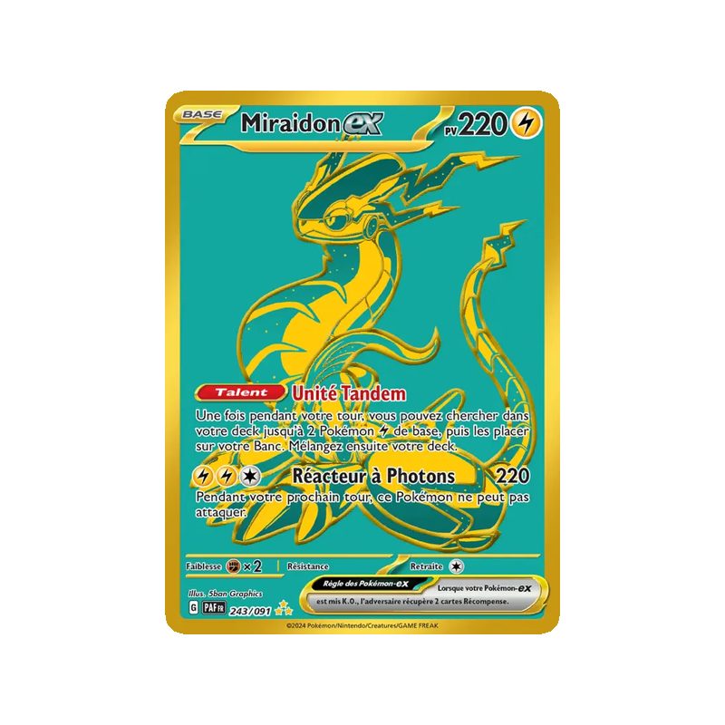 Miraidon-ex - 243/91 - Hyper rare - Destinées de Paldea