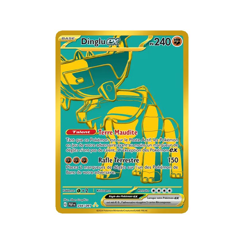 Dinglu-ex - 244/91 - Hyper rare - Destinées de Paldea
