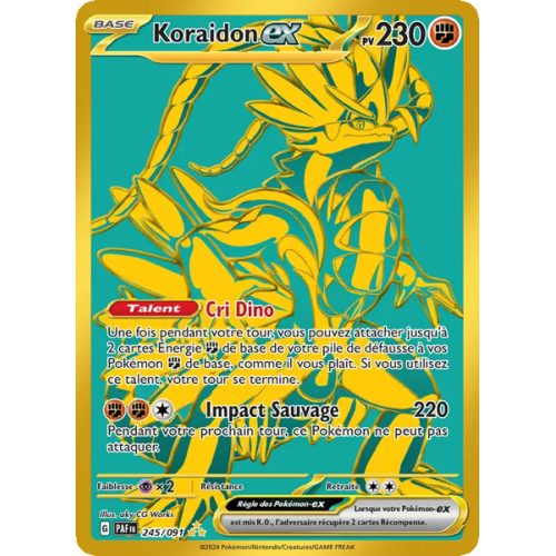 Koraidon-ex - 245/91 - Hyper rare - Destinées de Paldea
