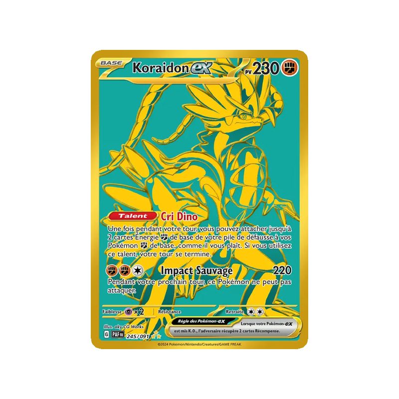 Koraidon-ex - 245/91 - Hyper rare - Destinées de Paldea