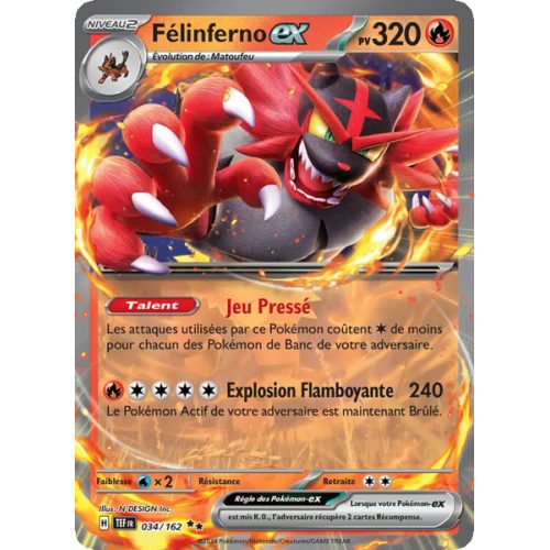 Félinferno-ex - 034/162 - EX - Forces Temporelles