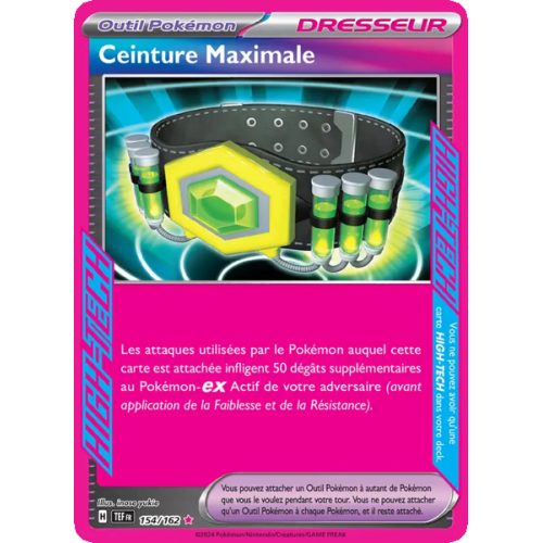 Ceinture Maximale - 154/162 - HIGH-TECG rare - Forces Temporelles