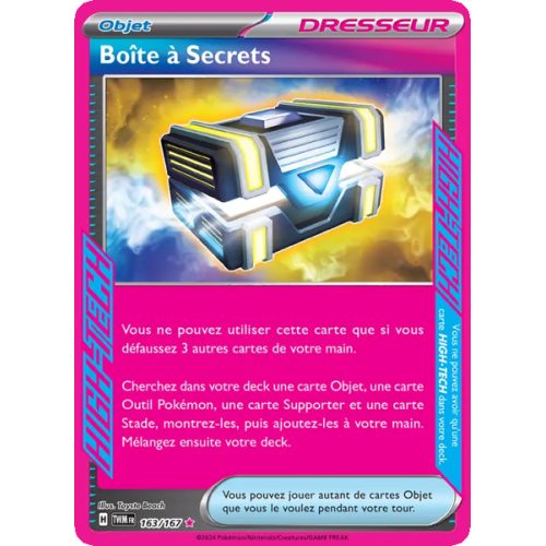 Boîte à Secrets - 163/167 - HIGH-TECG rare - Mascarade Crépusculaire