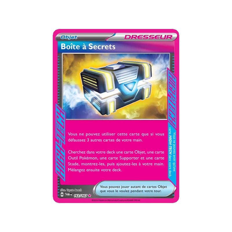 Boîte à Secrets - 163/167 - HIGH-TECG rare - Mascarade Crépusculaire