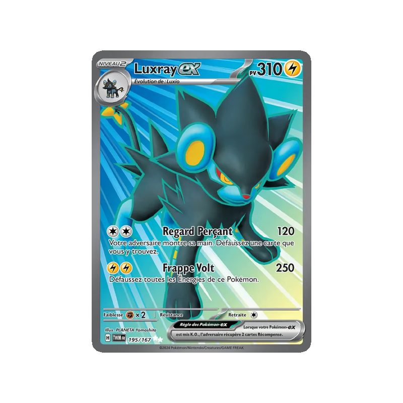 Luxray-ex - 195/167 - Ultra Rare - Mascarade Crépusculaire
