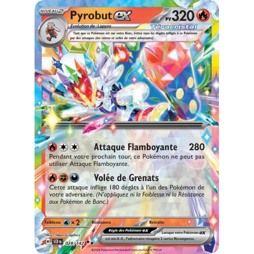Pyrobut-ex - 028/142 - EX - Couronne Stellaire