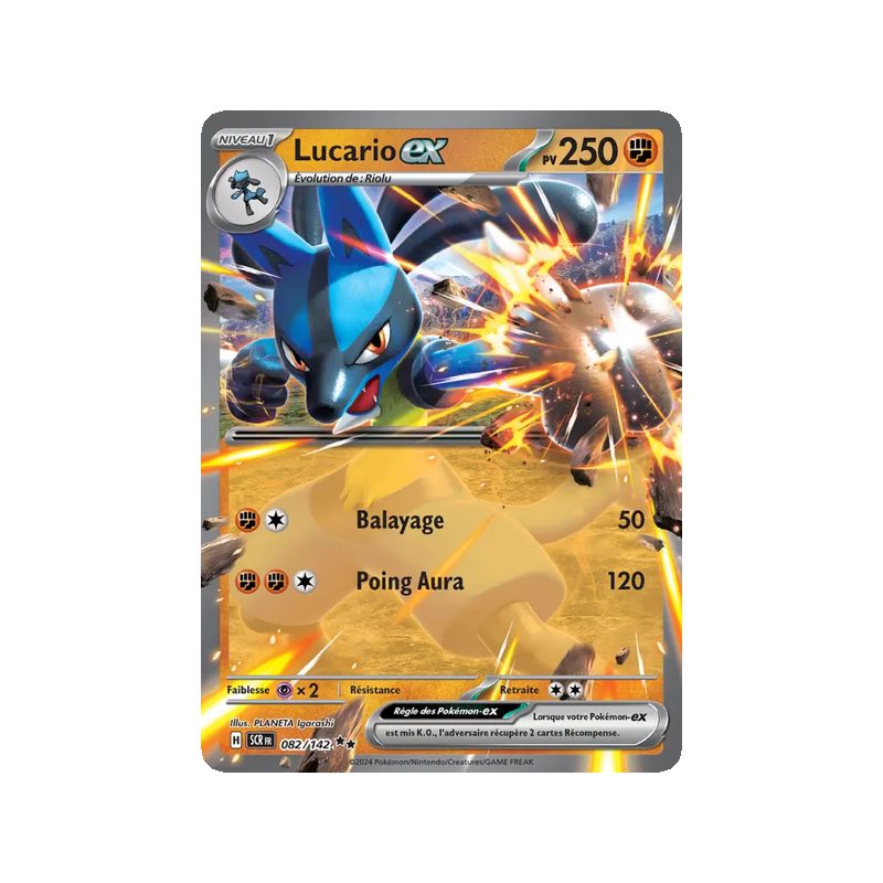 Lucario-ex - 082/142 - EX - Couronne Stellaire