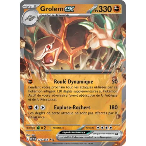 Grolem-ex - 076/165 - EX - 151