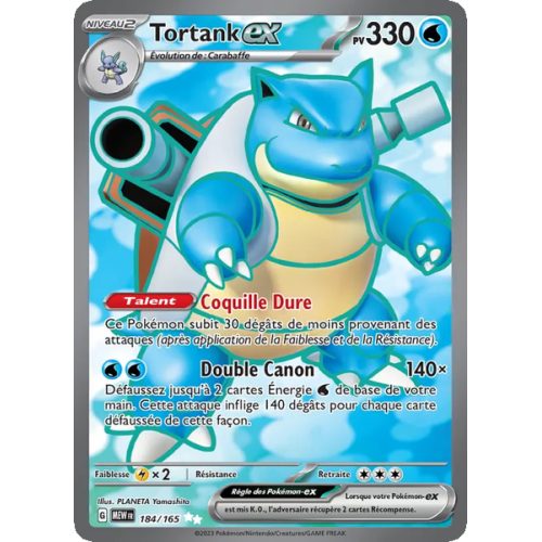 Tortank-ex - 184/165 - Ultra Rare - 151
