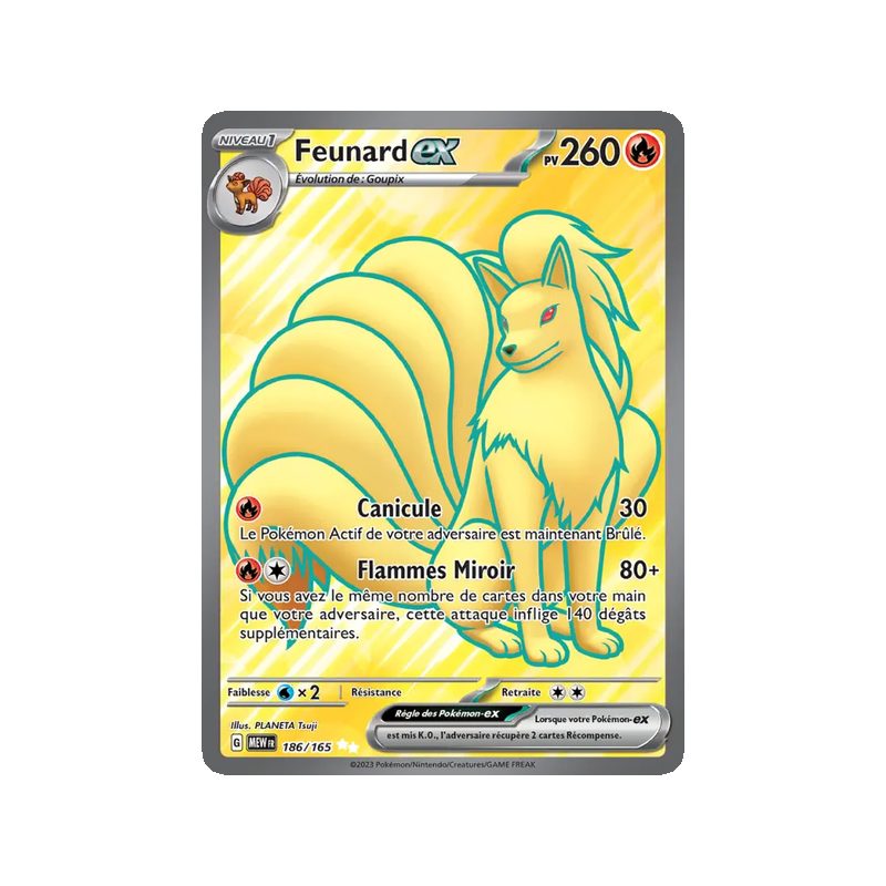 Feunard-ex - 186/165 - Ultra Rare - 151