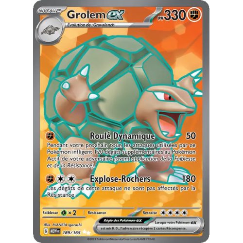 Grolem-ex - 189/165 - Ultra Rare - 151