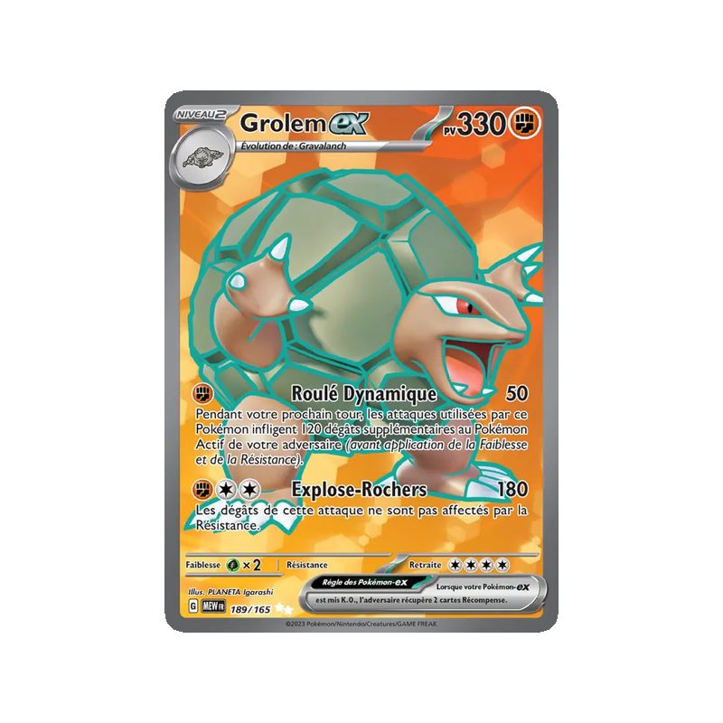 Grolem-ex - 189/165 - Ultra Rare - 151