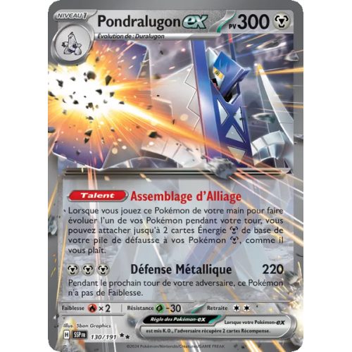 Pondralugon-ex - 130/191 - EX - Étincelles Déferlantes