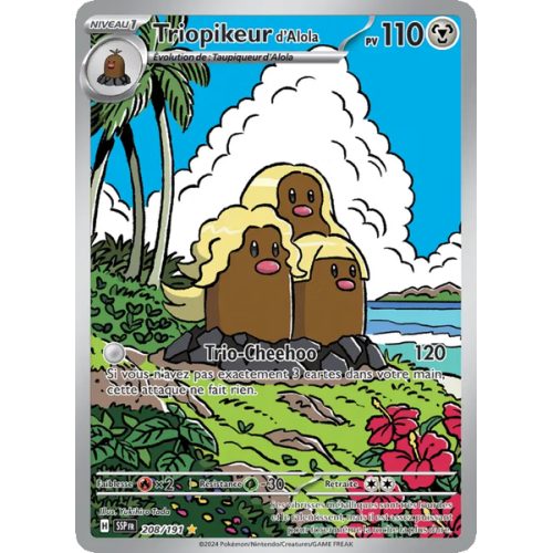 Triopikeur d'Alola - 208/191 - AR - Étincelles Déferlantes