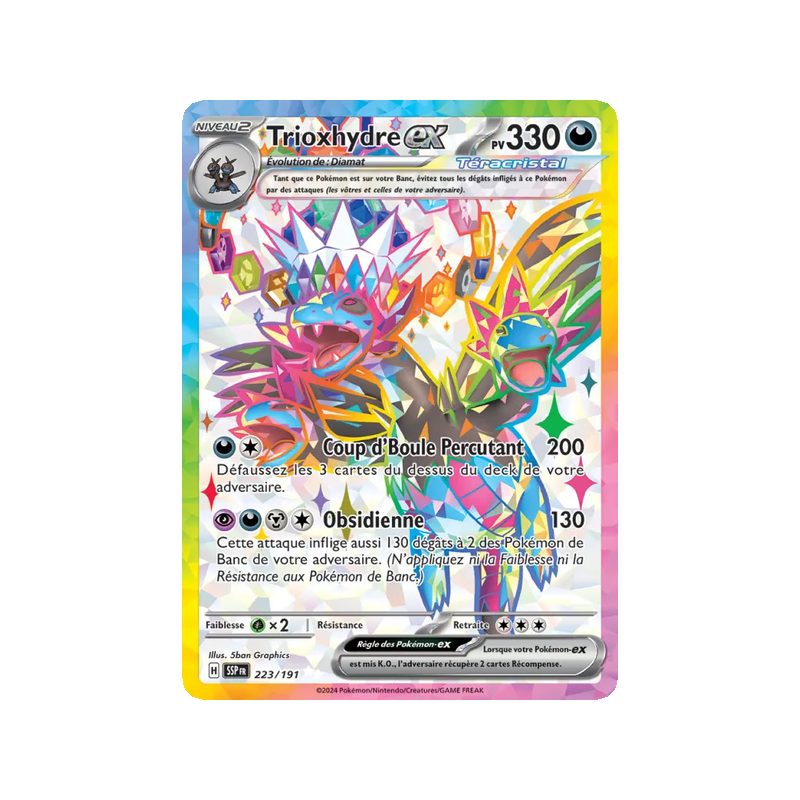 Trioxhydre-ex - 223/191 - Ultra Rare - Étincelles Déferlantes