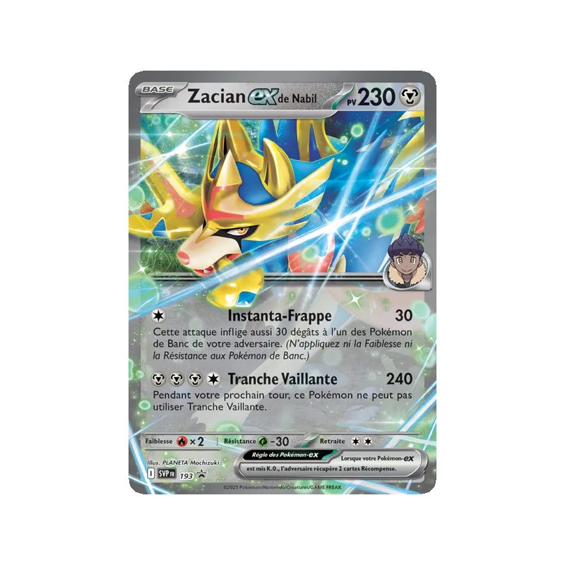 Zacian-ex de Nabil - 193/225 - Promo - SVP Black Star Promos