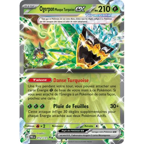 Ogerpon Masque Turquoise-ex - 012/131 - EX - Évolutions Prismatiques