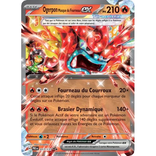 Ogerpon Masque du Fourneau-ex - 017/131 - EX - Évolutions Prismatiques