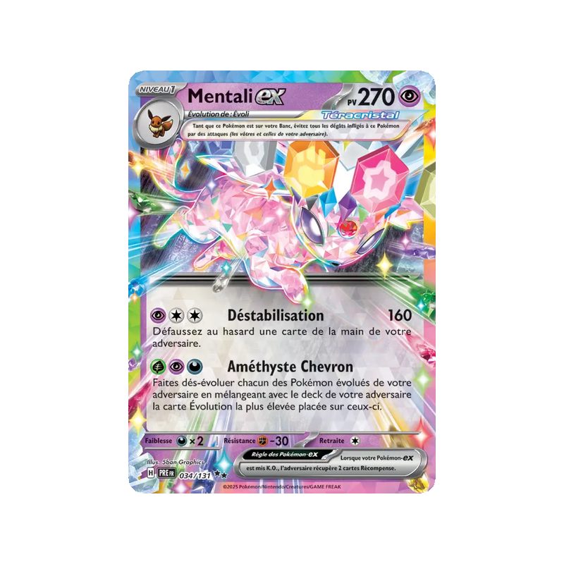 Mentali-ex - 034/131 - EX - Évolutions Prismatiques