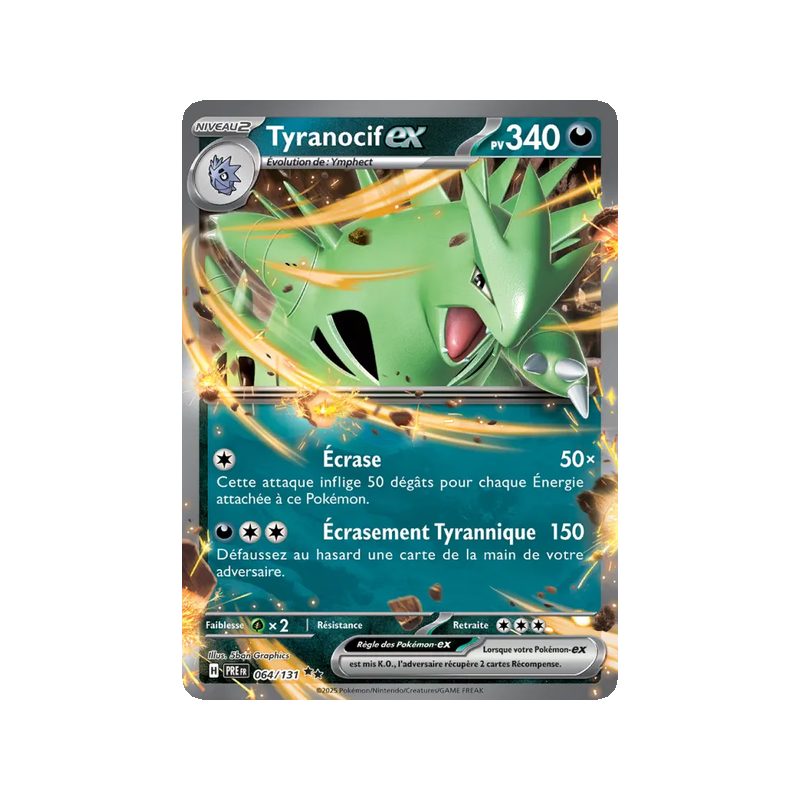 Tyranocif-ex - 064/131 - EX - Évolutions Prismatiques