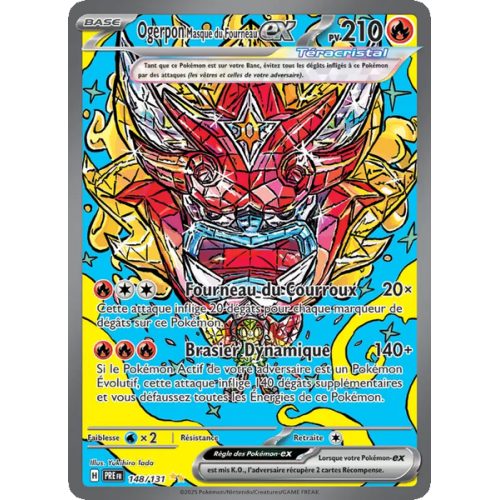 Ogerpon Masque du Fourneau-ex - 148/131 - Alternative - Évolutions Prismatiques