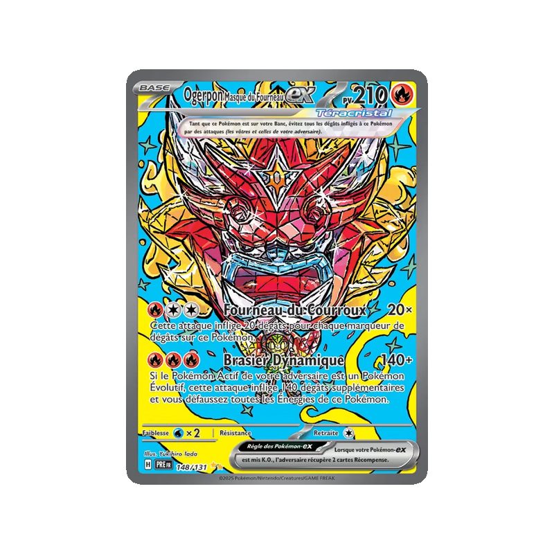 Ogerpon Masque du Fourneau-ex - 148/131 - Alternative - Évolutions Prismatiques
