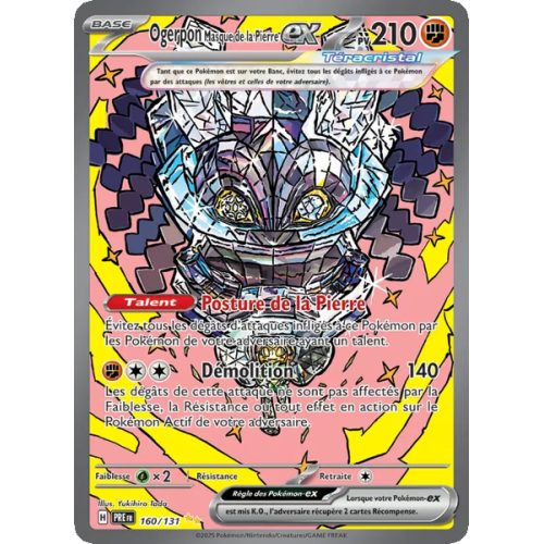 Ogerpon Masque de la Pierre-ex - 160/131 - Alternative - Évolutions Prismatiques