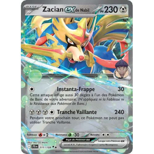 Zacian-ex de Nabil - 111/159 - EX - Aventures Ensemble