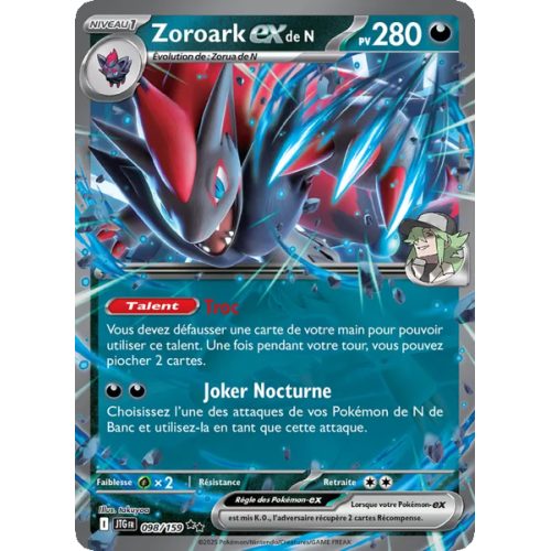 Zoroark-ex de N - 098/159 - EX - Aventures Ensemble