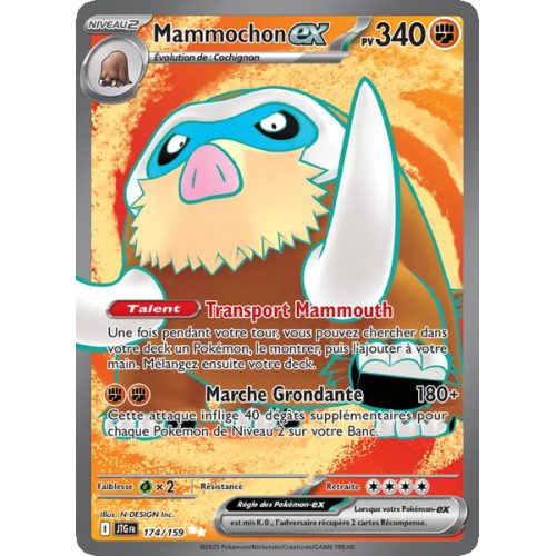Mammochon-ex - 174/159 - Ultra Rare - Aventures Ensemble