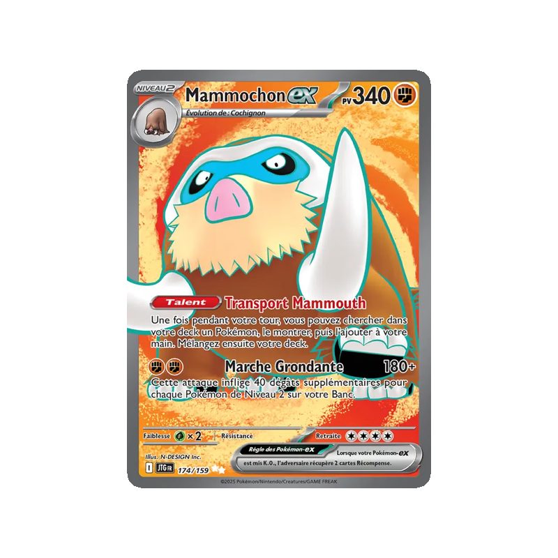 Mammochon-ex - 174/159 - Ultra Rare - Aventures Ensemble