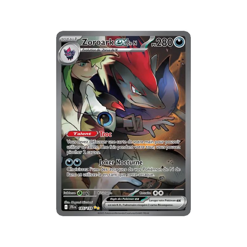 Zoroark-ex de N - 185/159 - Alternative - Aventures Ensemble