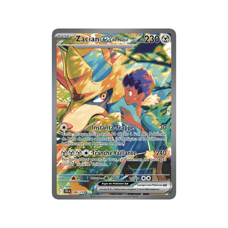 Zacian-ex de Nabil - 186/159 - Alternative - Aventures Ensemble