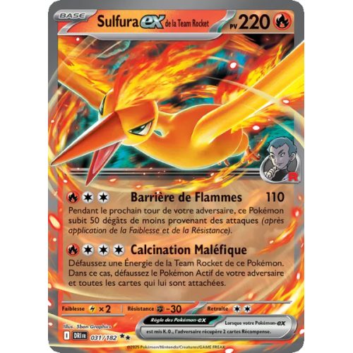 Sulfura-ex de la Team Rocket - 031/182 - EX - Rivalités Destinées