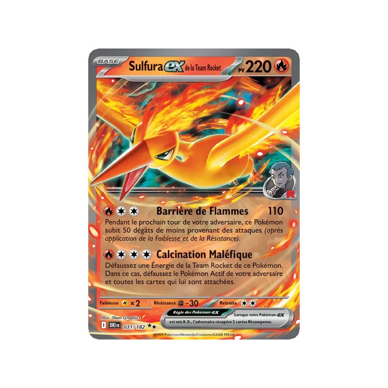 Sulfura-ex de la Team Rocket - 031/182 - EX - Rivalités Destinées