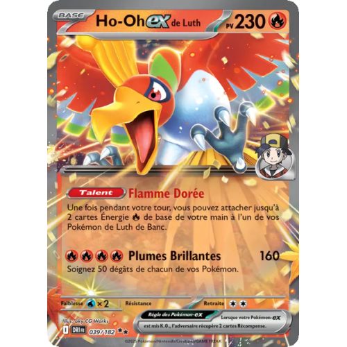 Ho-Oh-ex de Luth - 039/182 - EX - Rivalités Destinées