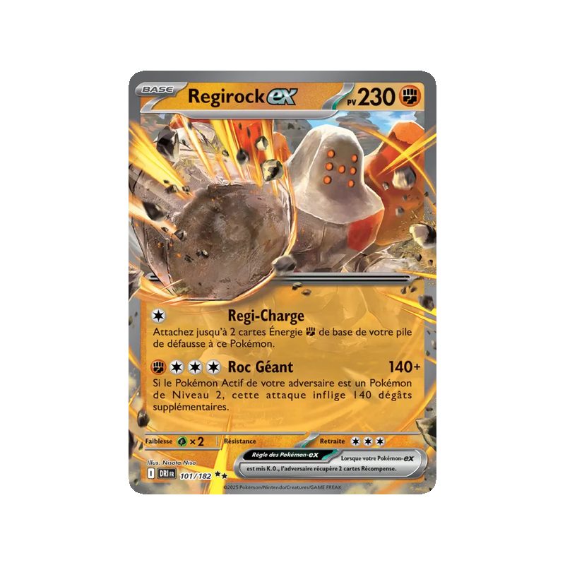Regirock-ex - 101/182 - EX - Rivalités Destinées