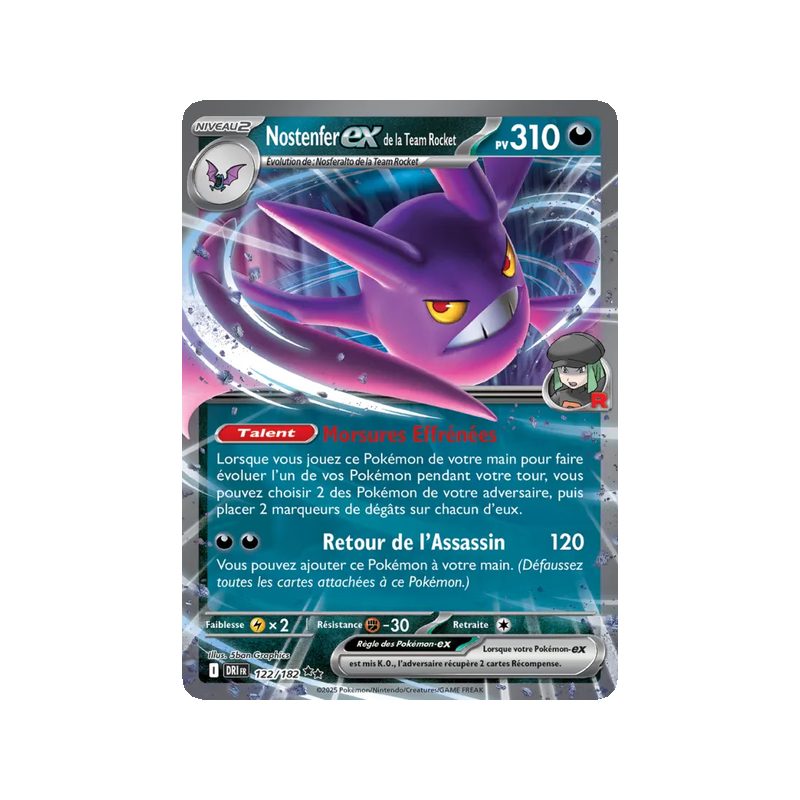 Nostenfer-ex de la Team Rocket - 122/182 - EX - Rivalités Destinées