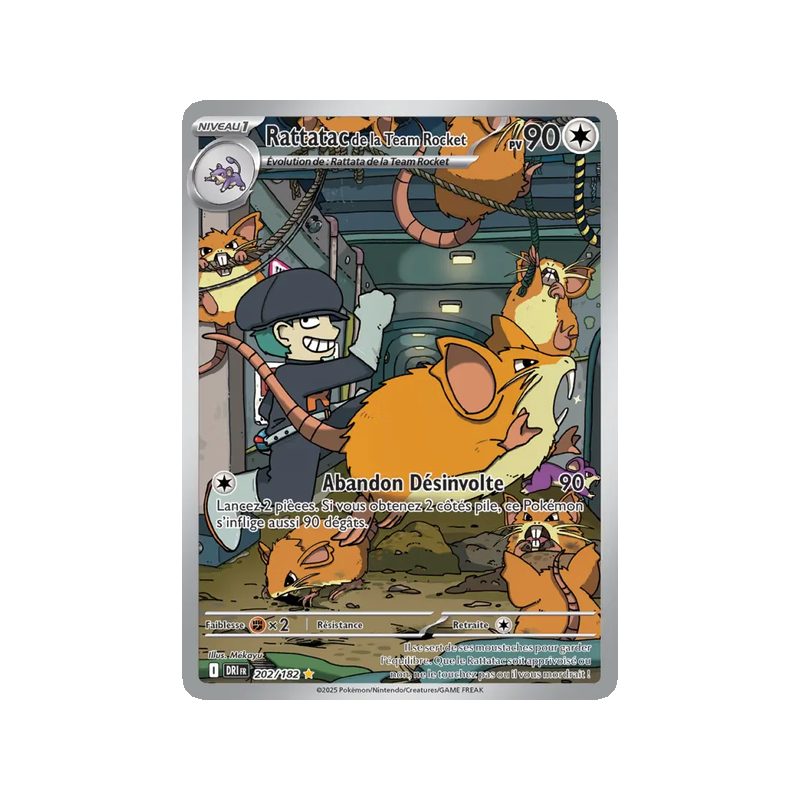 Rattatac de la Team Rocket - 202/182 - AR - Rivalités Destinées