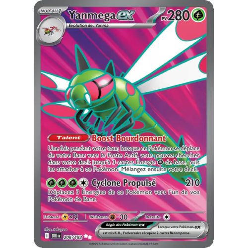 Yanmega-ex - 206/182 - Ultra Rare - Rivalités Destinées